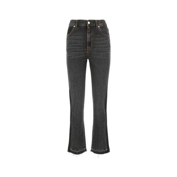 Alexander Mcqueen Women Black Denim Jeans